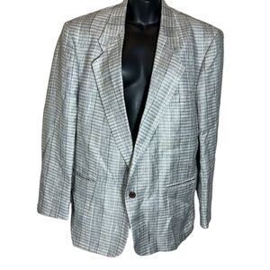 Yves Saint Laurent vintage men’s jacket emporium cap well tweed textured knit